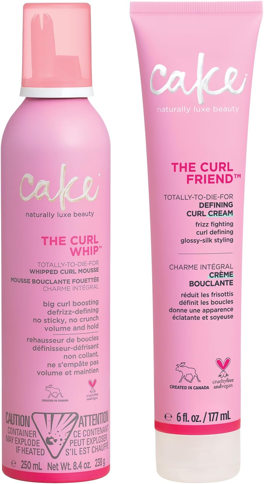 Curl Friend Defining Cream & Volumizing Mousse Bundle - Curly Hair Styling Products