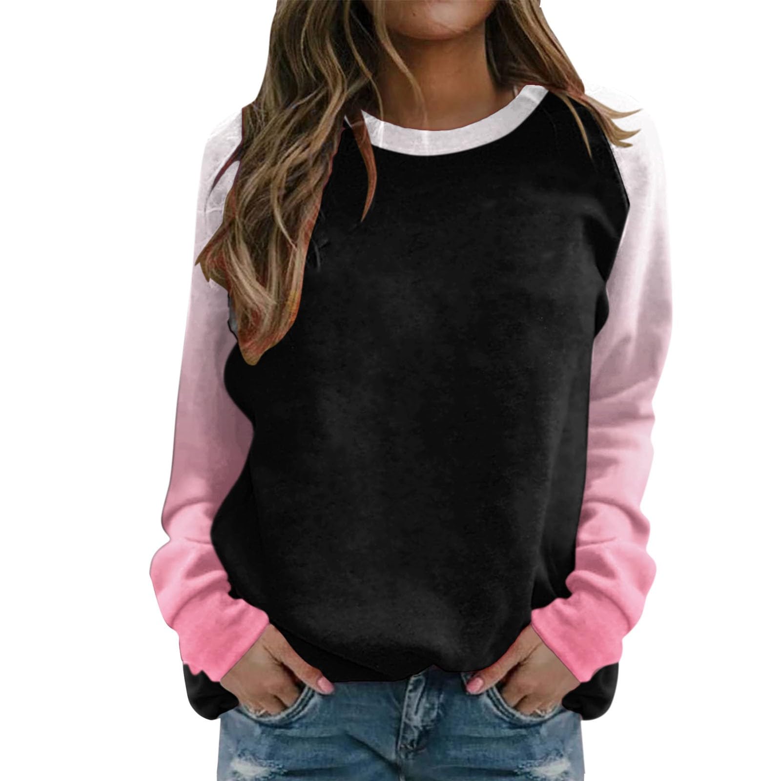 Sweats haut à manches longues imprimé et pull mignon femme taille L - 6