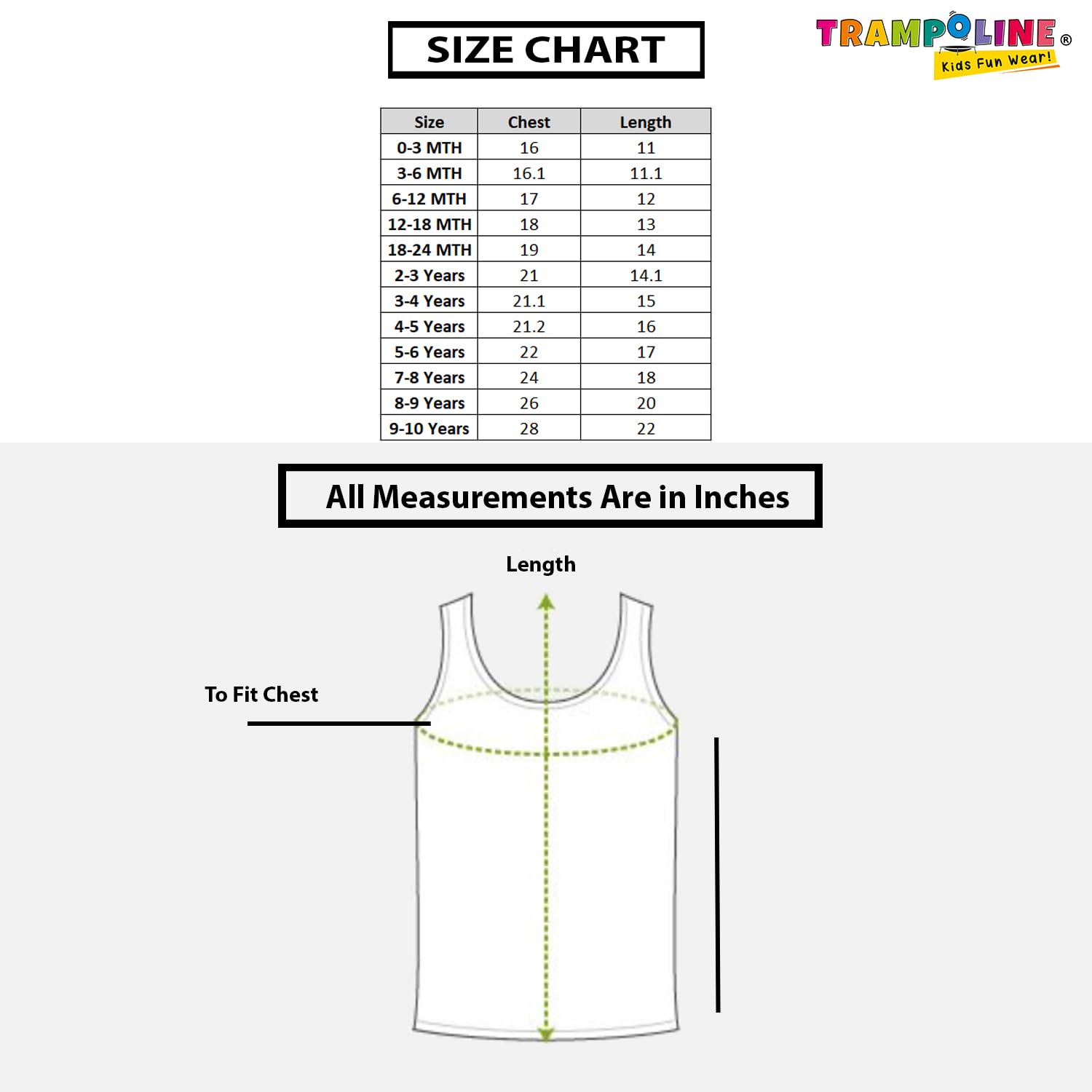Trampoline Boys & Girls White Vest -Pack of 5 (11-12 Years) 1