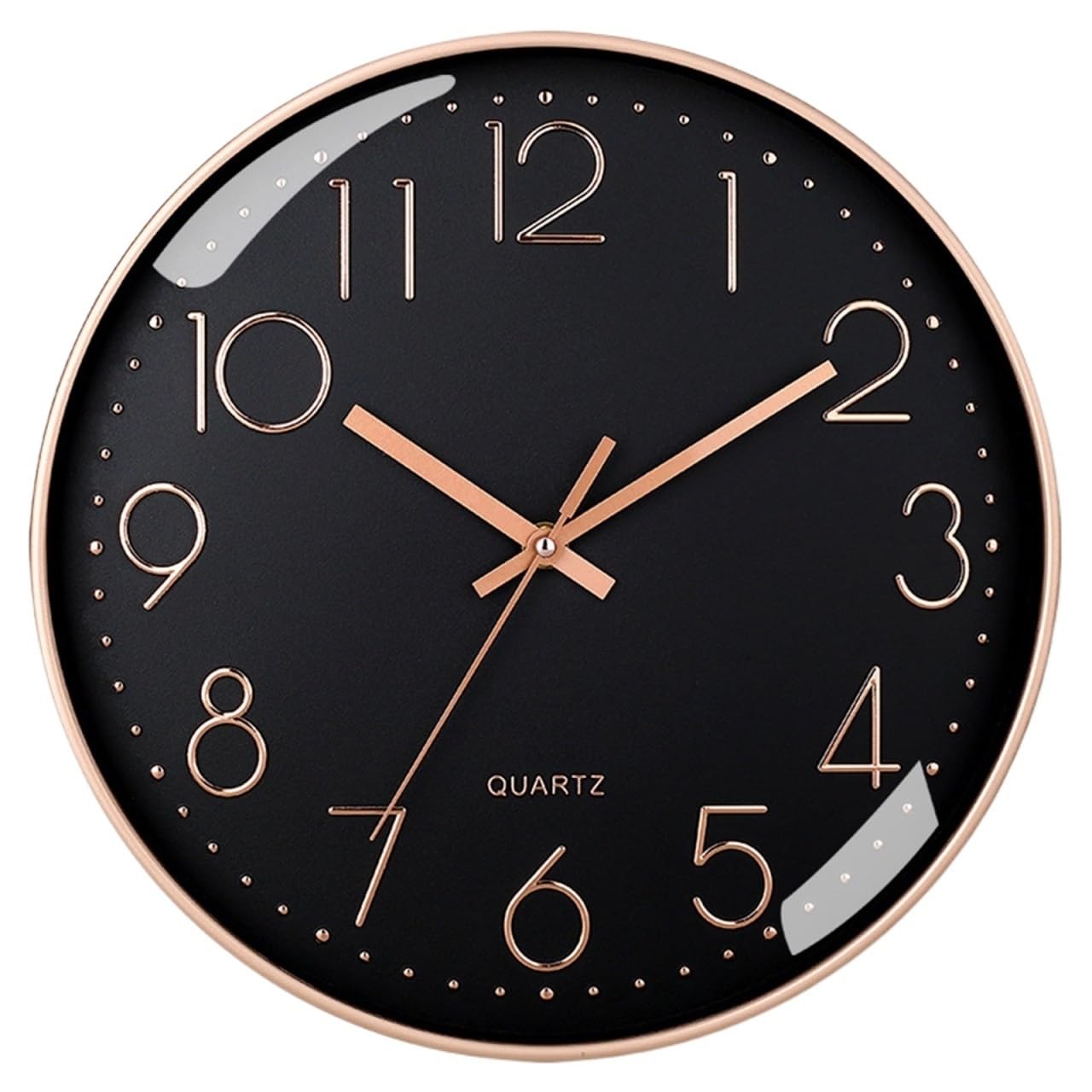 Gbrcen Silent Wall Clock 8Inch Wall Clock Silent Non-Ticking - Decorative Clock for School Office Classroom Bedroom Kitchen Living Room Decor for Kitchen Living Room Bedroom School(3)