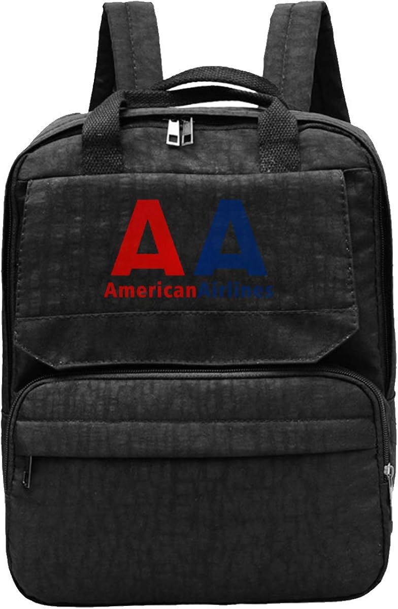 American Airlines Logo Unisex Classic Canvas Travel School Backpack