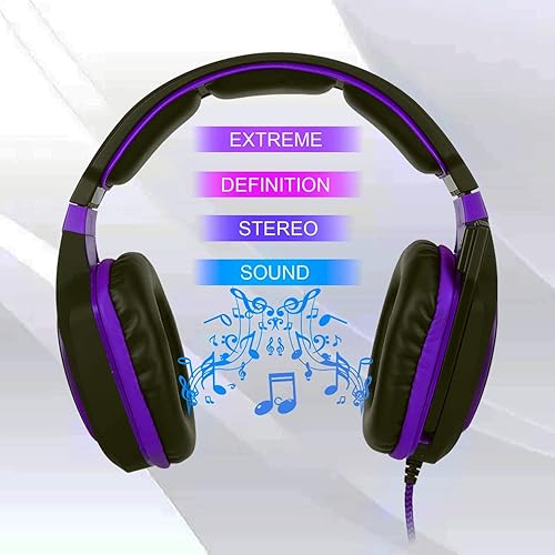 Miniatura 3 de Anivia AH28plus - Auriculares para computadora con cable y micrófono, estéreo para juegos, con aislamiento de ruido, con control de volumen, sonido