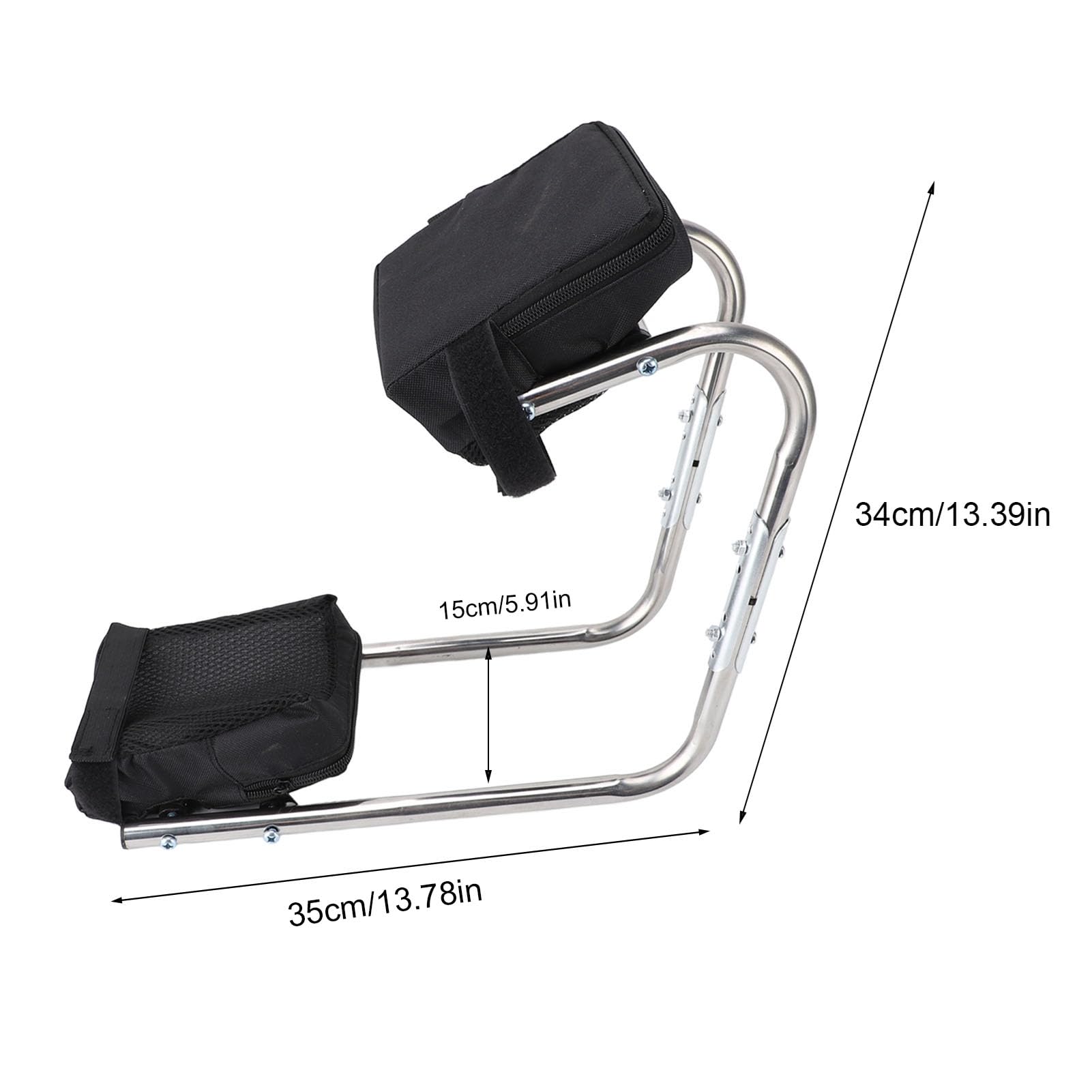 Strumento Ergonomico da Giardinaggio per Ginocchio - Inginocchiatoio da Giardino Multifunzionale in Acciaio Inossidabile con Supporto per Gamba