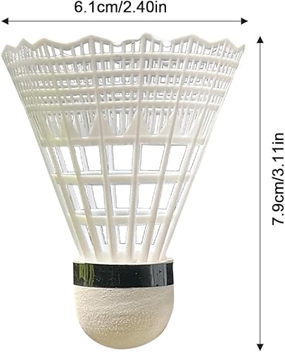 Miniatura 2 de Bádminton Berdies, Nylon Bádminton Volantes Birdeis, Anti-golpe Práctica Suave Elástico Resistente Nylon Pluma Volantes Para Bádminton Con Estable Y
