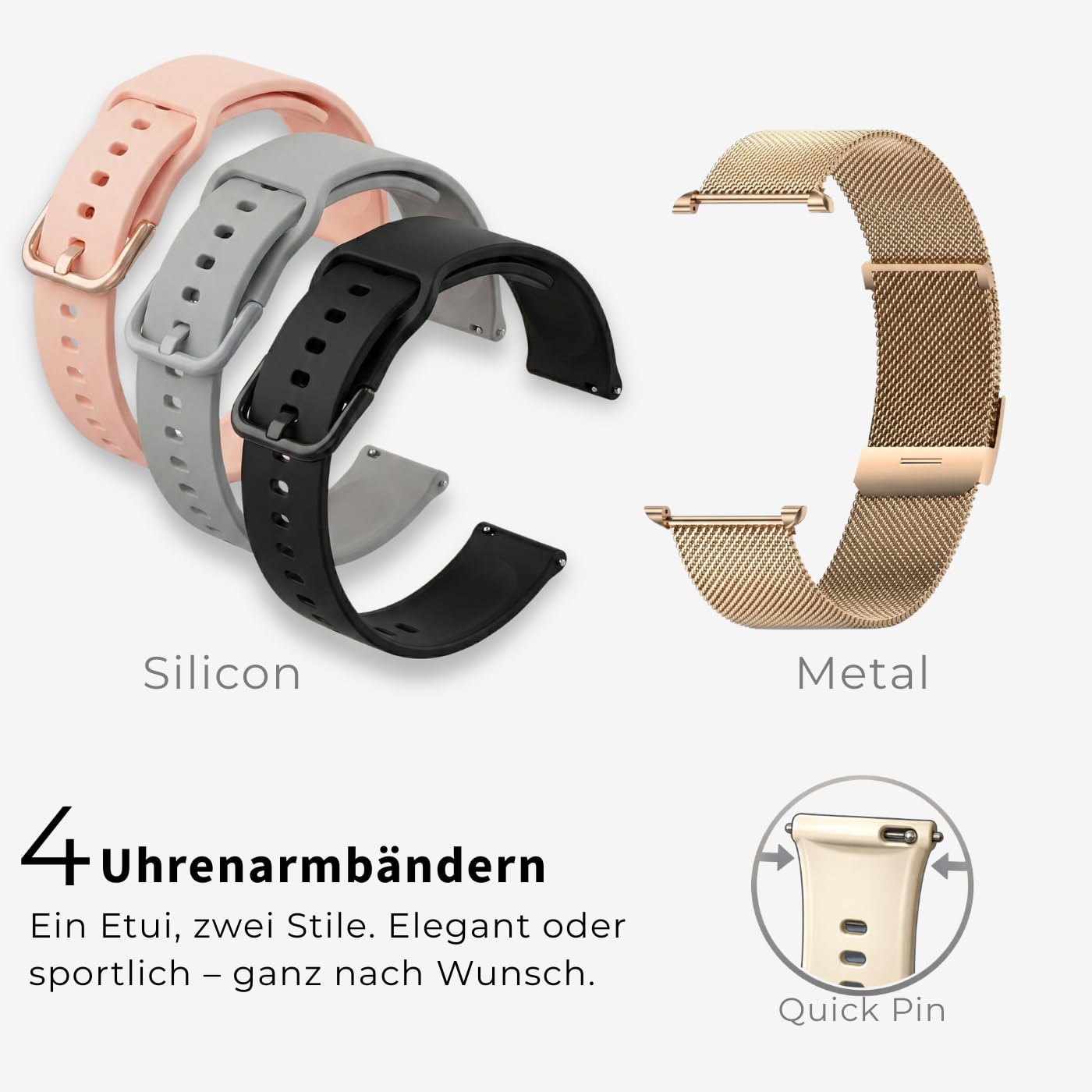 Smartwatch damski S53, złoty, wyświetlacz 1,39", rozdzielczość panelu 360 x 360, Smart Watch, kompatybilny z systemem Android od 5.0 i iOS od 10.0, Fitness Tracker, funkcje zdrowotne, złoty +