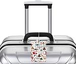 3 Pcs Canada Luggage Tags for Suitcase, PU Travel Cruise Luggage Tag with Privacy Flap, Name ID Label and Metal Loop for Baggage Handbag School Bag Backpack,Canada