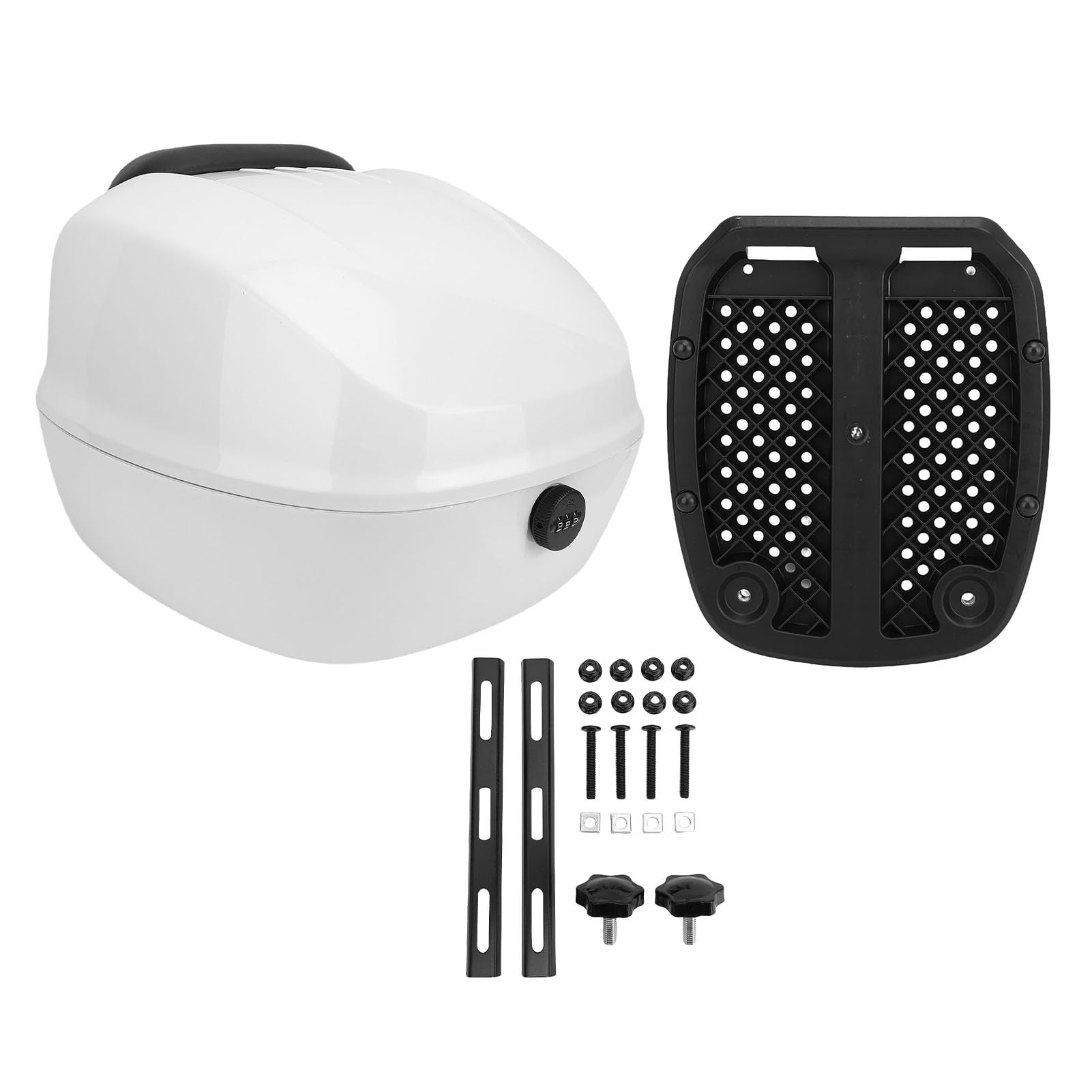 Top case de moto 33L Luocute avec cadenas à code pour casque - 8