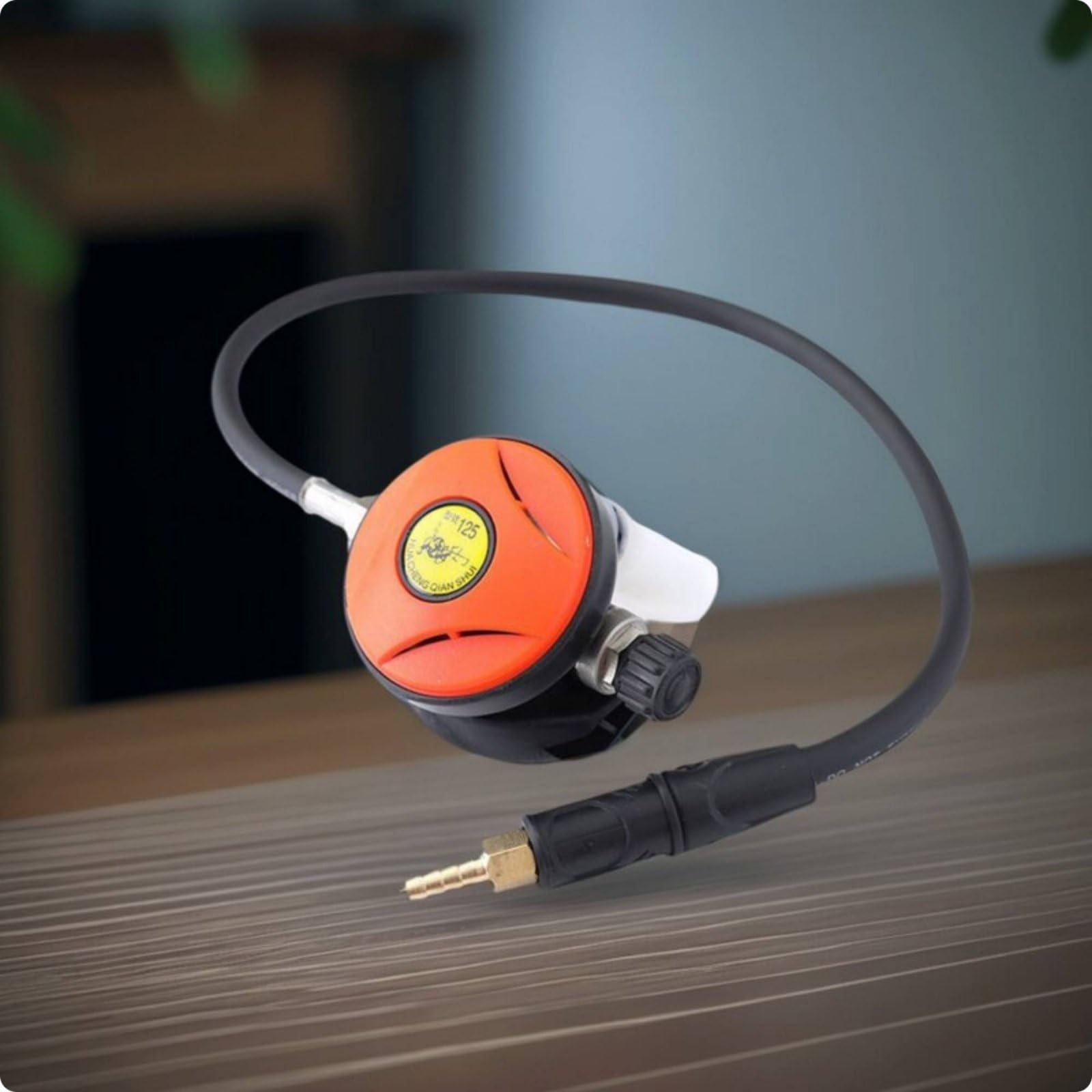 Milageto Détendeur de Plongée Régulateur Subaquatique Ajustable Deuxième Étage Embout Respiratoire Gestion du Flux d'air Molette de Réglage Inspiratoire