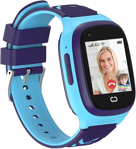 wsgpxtybb 4G Kids Smart Watch with GPS Tracker,Smartwatch for Kid with Video Call Voice Chat SOS Camera Alarm Clock Puzzle Games WiFi Tracker HD