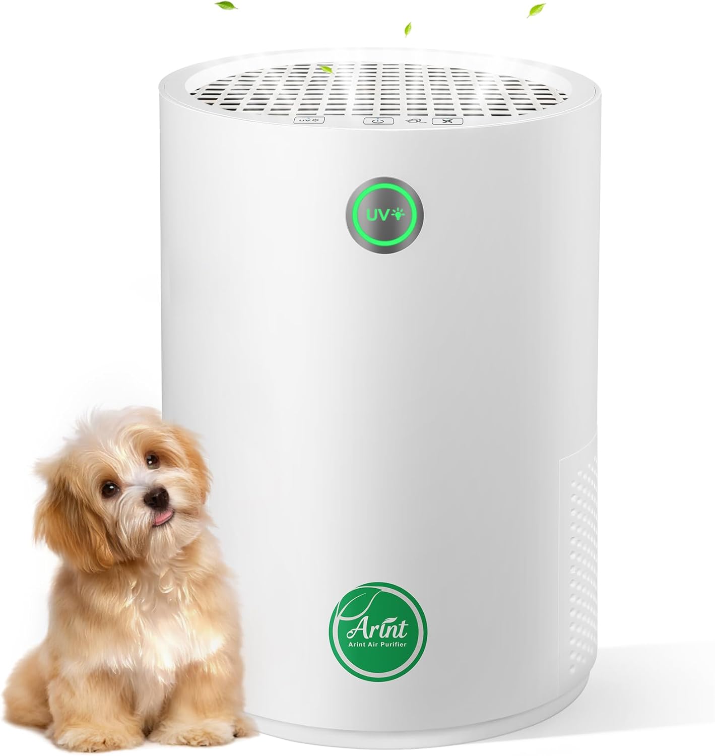 Air Purifiers for Bedroom,H13 True HEPA Air Purifier with 5-Layer Filtration for Pollen/Smoke/Dust/Pet Dander/Odor/Hair,Portable Small Air Purifiers for Home/Office/Living Room(KJ80A White)