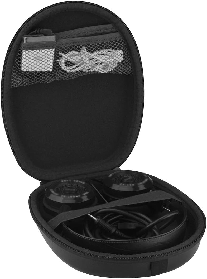 Geekria Shield Headphones Case Compatible with Grado SR325e, SR225x, SR125, SR80, SR60, RS2, RS1, PS2000e, Replacement Hard Shell Travel Carrying Bag with Cable Storage (Black) - Image 3