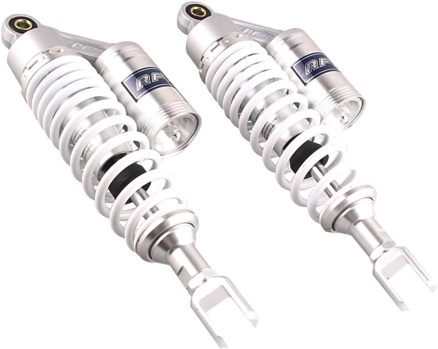 Mallofusa 320mm Pair Rear Motorcycle Shock Absorbers Suspension Eye to Clevis Universal for Kawasaki Honda Yamaha Suzuki