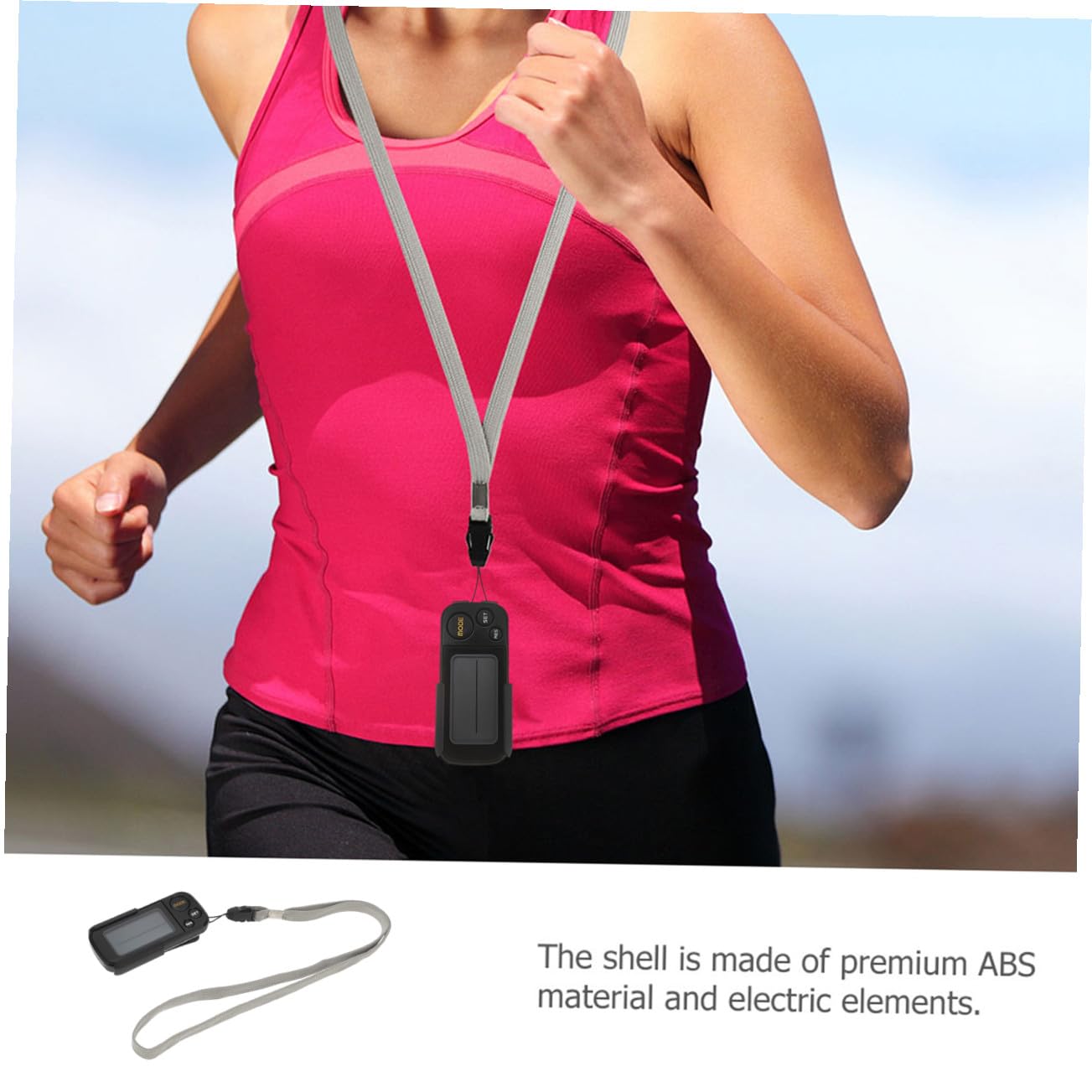 TOYANDONA Sport Schrittzähler mit Großem Display Elektronischer Pedometer für Präzise und Kalorienverfolgung für Joggen und Robustes Material Für Männer Frauen