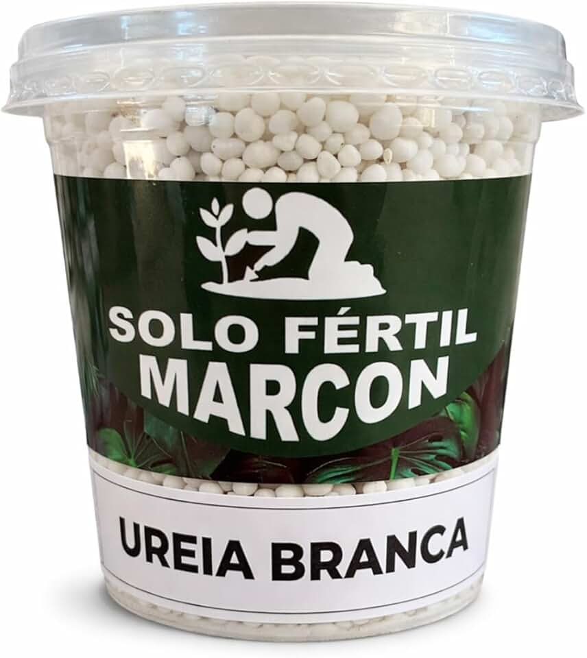 Adubo Fertilizante Ureia Branca 450g para Plantas e Vasos Solo Fértil Marcon