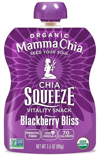 Miniatura 3 de Mamma Chia Exprime 5 variedades (paquete de 10) Frambuesa salvaje, magia verde, felicidad de mora, fresa, coco y mango