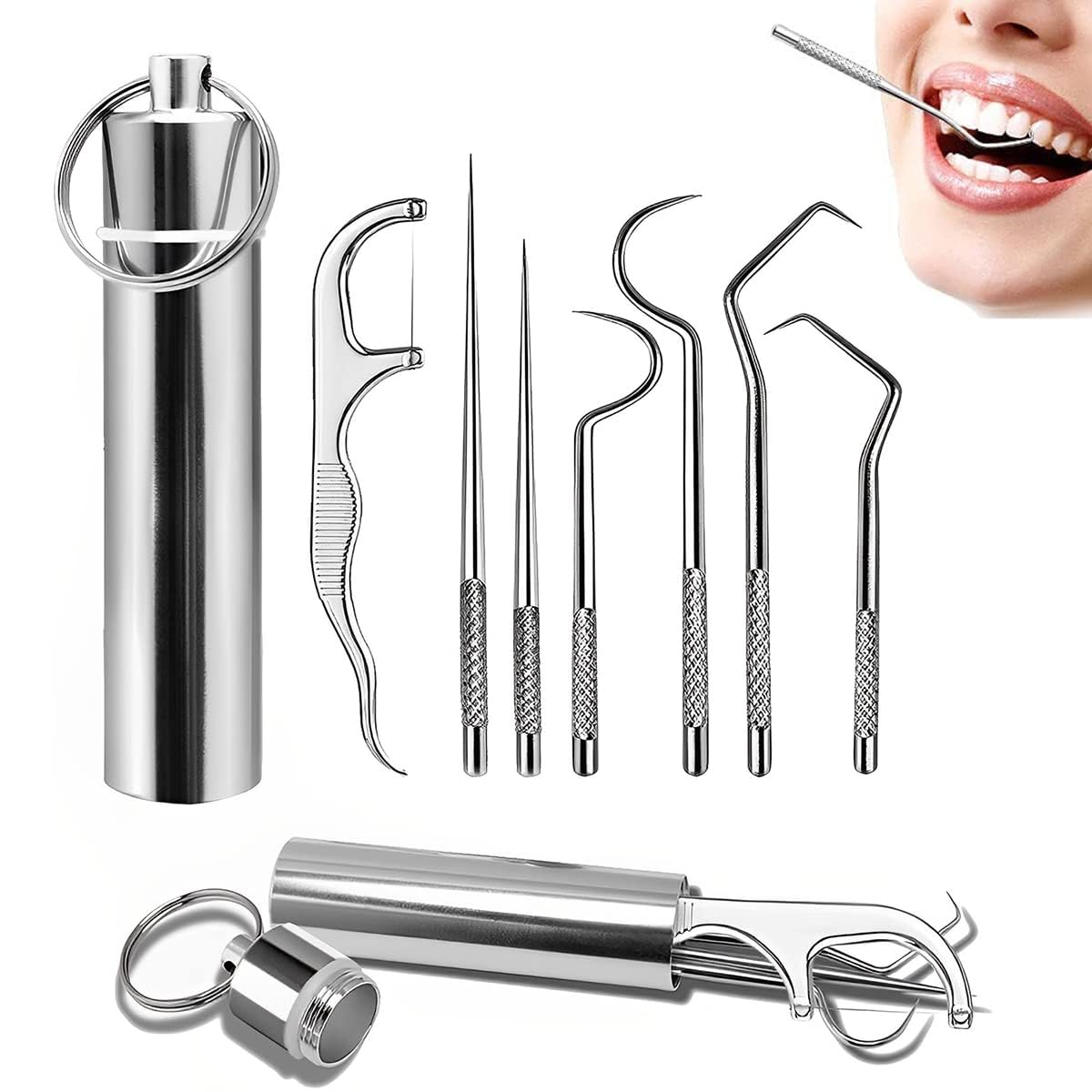 Gyanadh 7 in 1 Teeth Cleaning Tool Toothpicks Dental Tools Teeth Braces