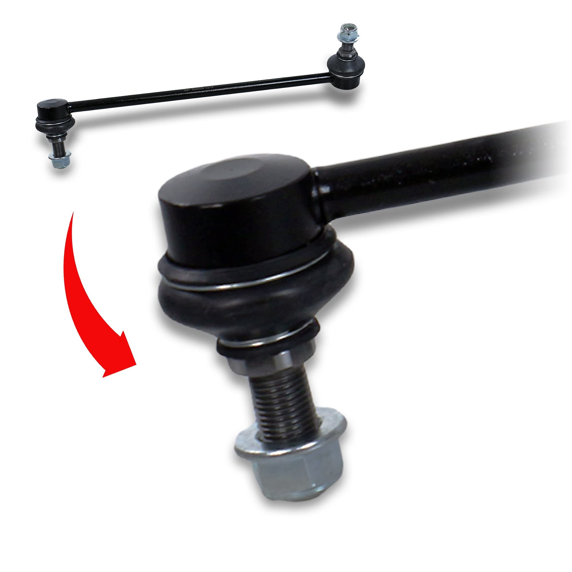 BESTPRICE 2x Barra stabilizzatrice anteriore, lunghezza 300 mm Compatibile con NISSAN MURANO II (Z51), QASHQAI (J10, NJ10, JJ10E) (J11, J11_), X-TRAIL (T31) (T32_, T32R, T32RR), RENAULT KOLEOS I (HY_)