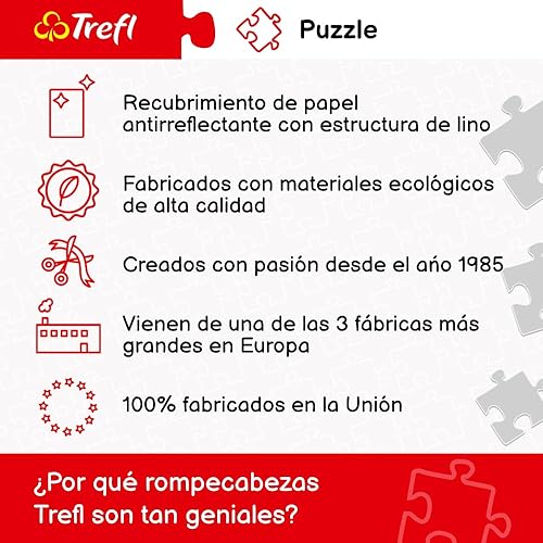 Miniatura 6 de Trefl Park Güell - Rompecabezas de 1500 piezas con estampado rojo de 33 x 23 pulgadas, rompecabezas de bricolaje, diversión creativa, rompecabezas