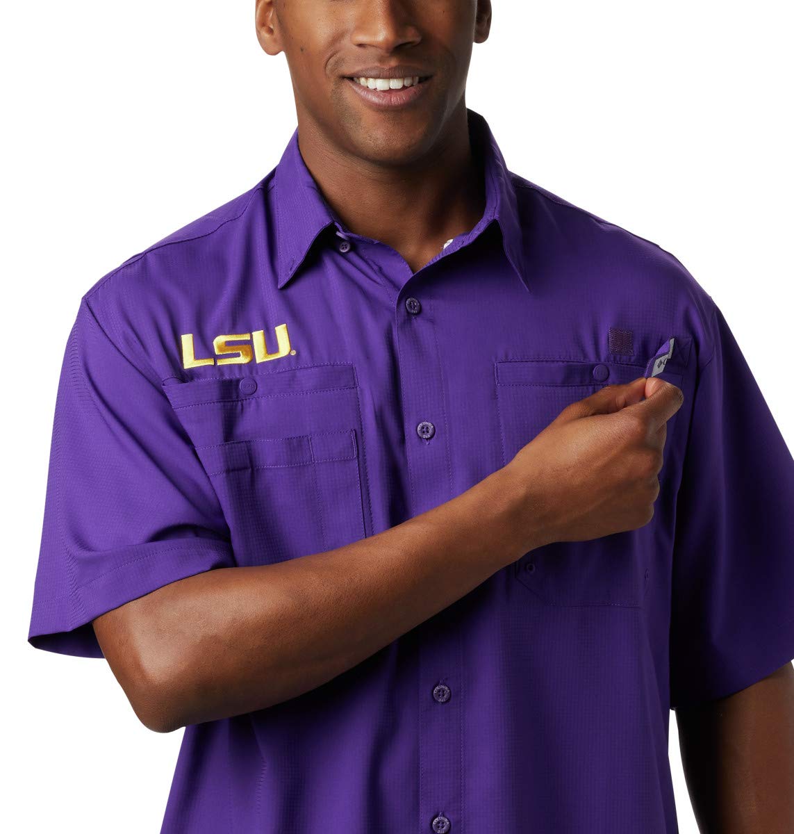 Columbia Collegiate Tamiami Short Sleeve Shirt Collegiate Tamiami - Camicia a Maniche Corte Uomo (Pacco da 1)