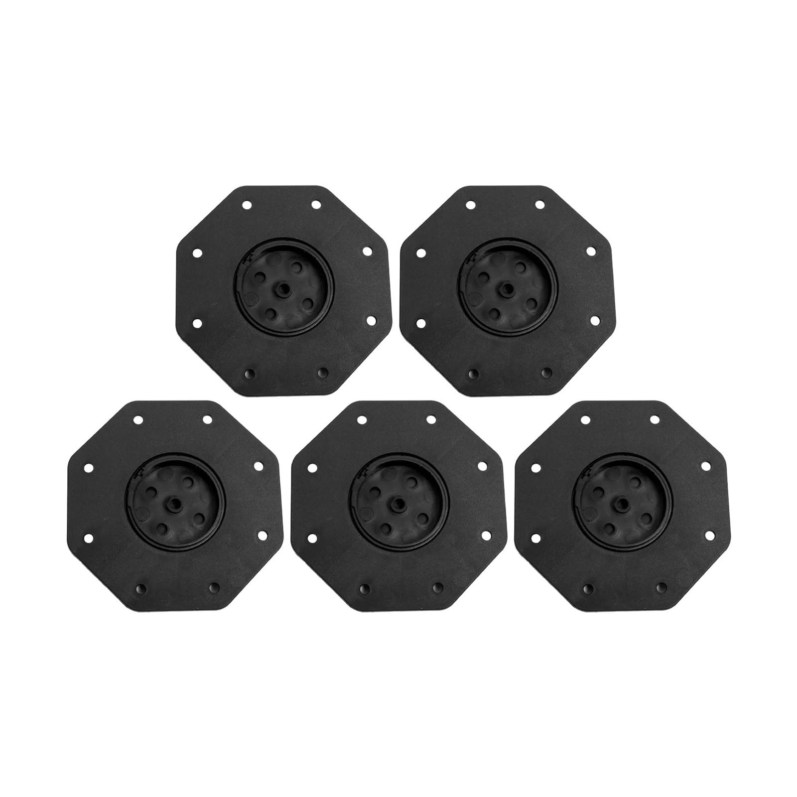 Terrassenständer, Deck Support Pedestal Black 5 Pcs Adjustable Height 18-30mm