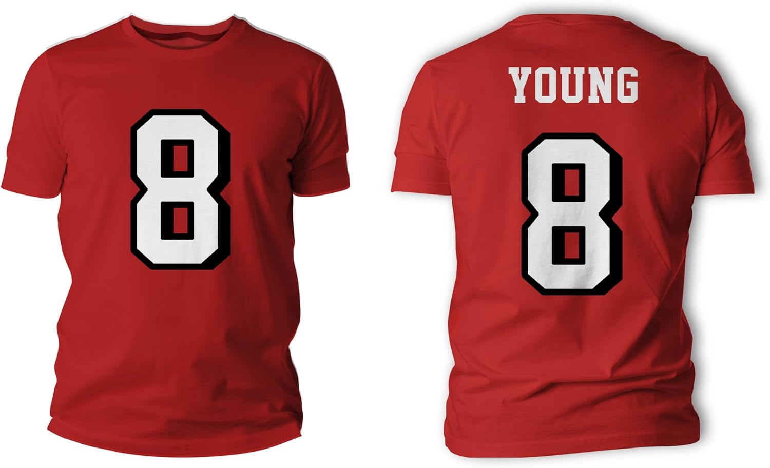 Steve Young Legend Football Shirt Jersey #8 San Francisco 100% Cotton