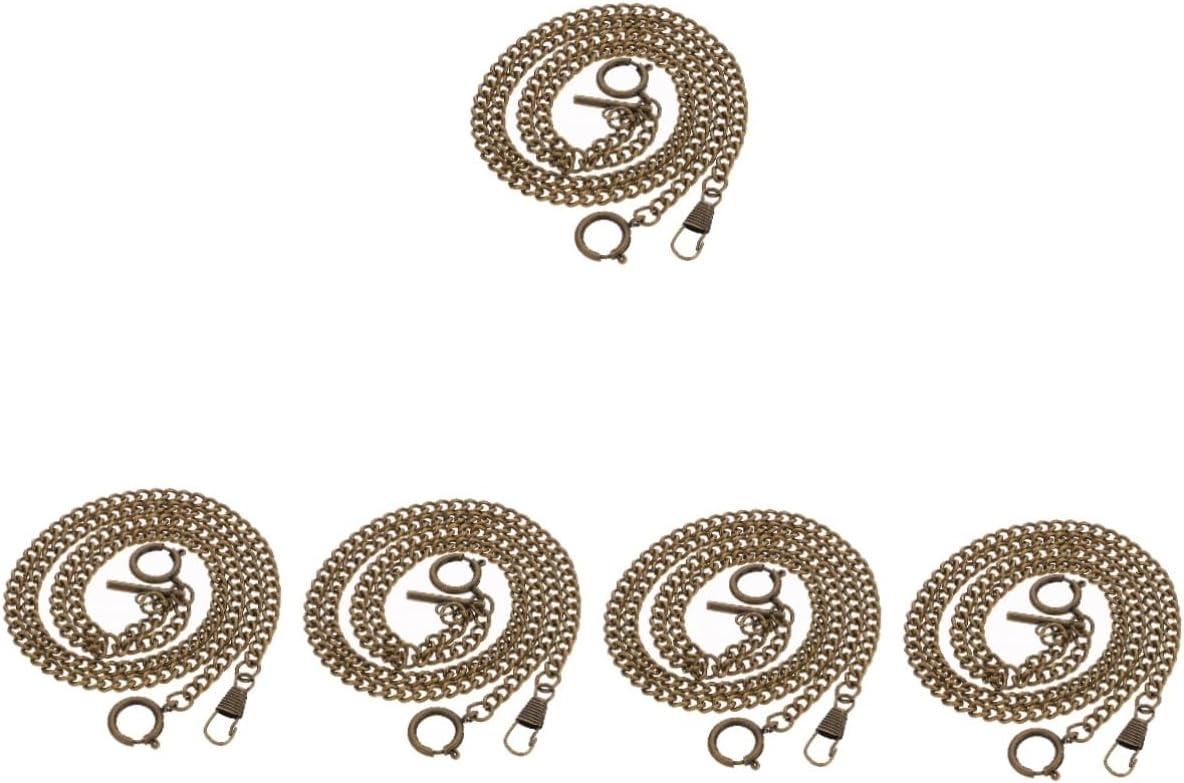 2pcs Pocket Watch Chain Men's Watch Chain Clothing Hanging Accessory Vest Decor Chain Hanging Chain for Watch DIY Clothing Accessory Clothing Decor Chain Men Watch Chain