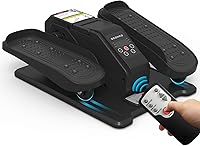 Vista 10 de Under Desk Elliptical Machine, Electric Ellipse Leg Exerciser for Senior, Quiet and Compact Electric Seated Pedal Exerciser for Home with Display