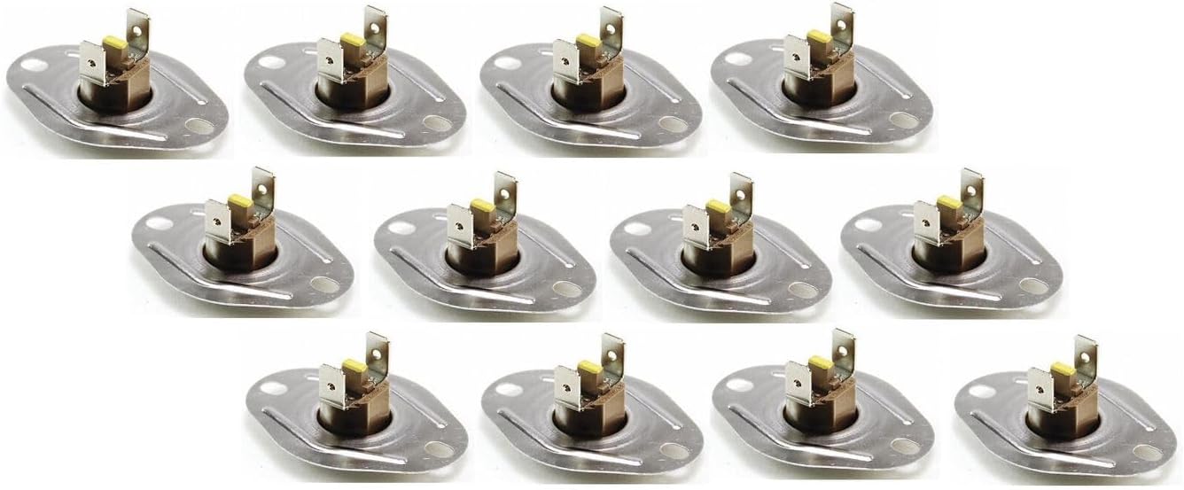 Replacement Part for HH18HA416 Furnace Thermostat Limit Switch for Carrier Bryant Payne 12 Pack Durable Repair Component for Home Equipment Appliance Repair Universal Long-Lasting Performance Kl229