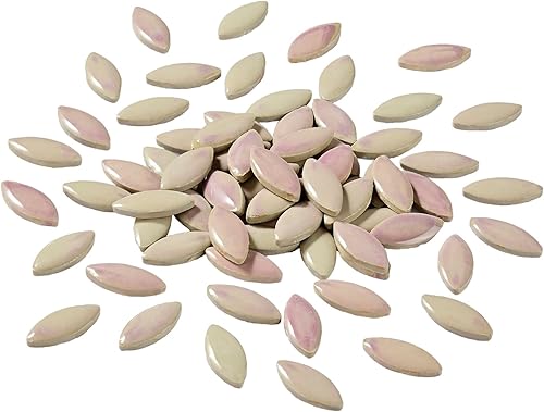 Miniatura 7 de 100 piezas de azulejos de mosaico de cerámica de 35 pulgadas, formas cuadradas, piezas de cerámica manchadas, suministros para manualidades,