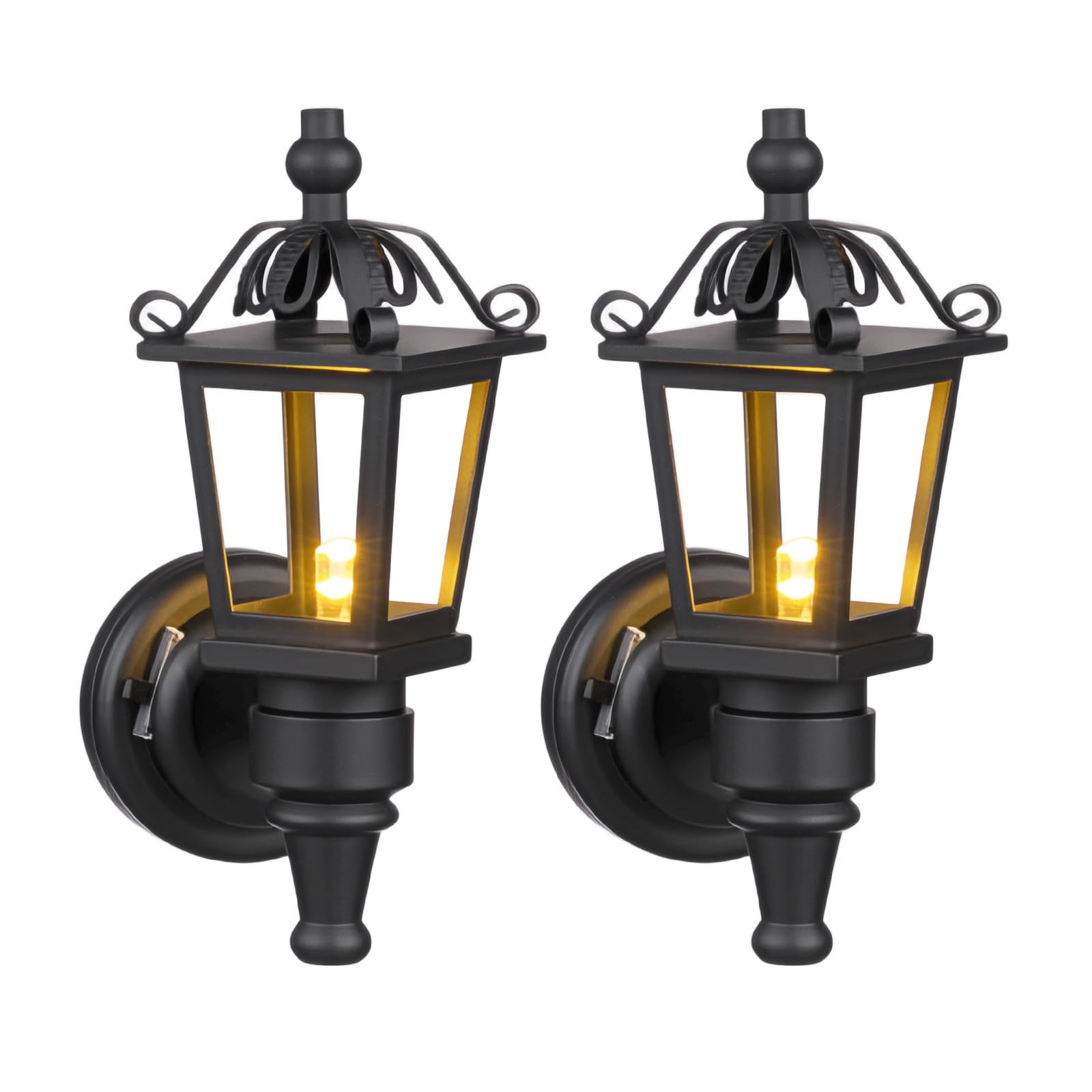 Set di Lampadari in Miniatura, 4 Lampade da Soffitto per Casa Delle Bambole