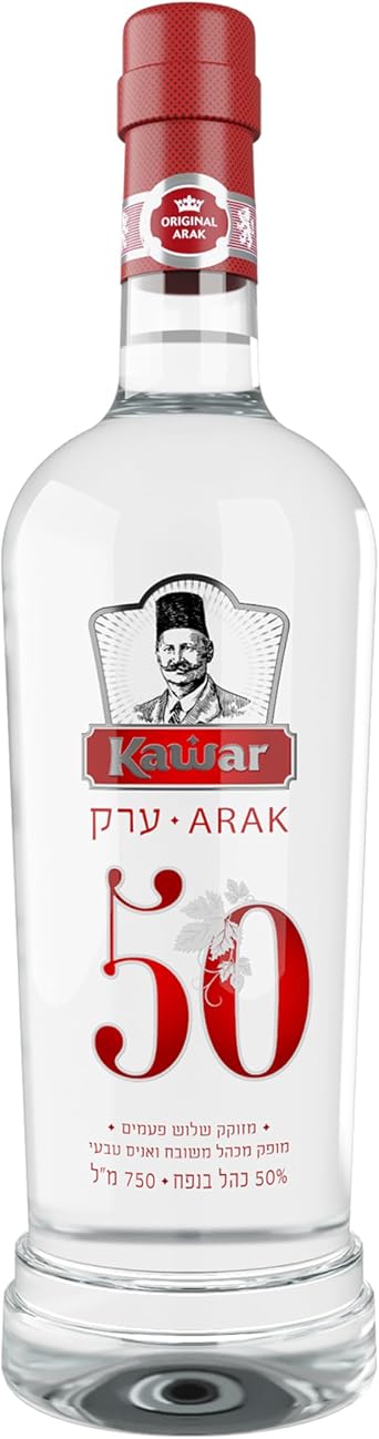 Kawar Arak PremiumKawar Arak Premium Traditional Bottle Red Made From 100% Grapes and Aniseed 1x750ml 50% Traditional Red Classic 50% 100 Proof 1x70cl Bottle Made From 100% Grapes and Aniseed