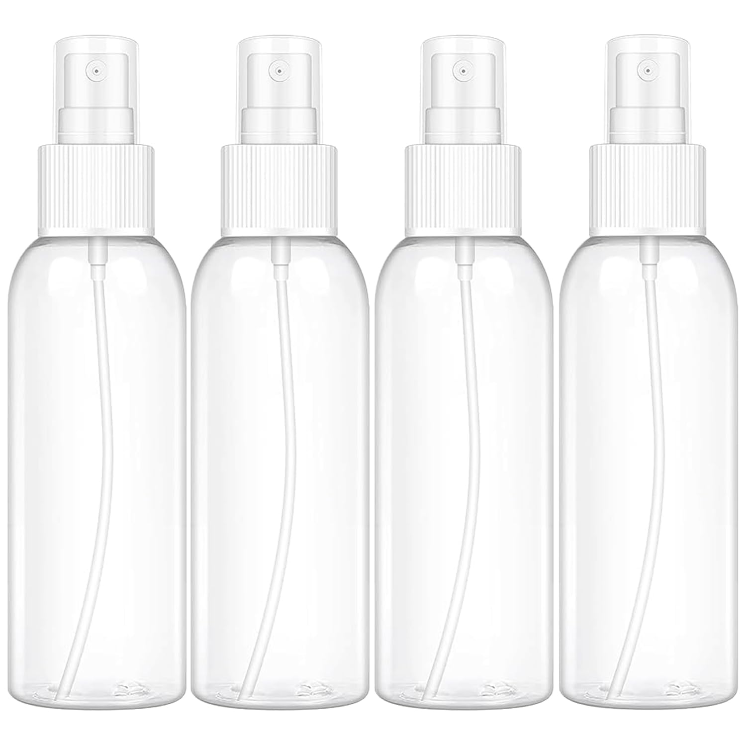 HUNCHA Transparent Empty Refillable Reusable Ultra Fine Mist Spray Bottle Atomizer, Mist Pump For Beauty, Personal Care, Face and Hair Moisturizing, Plants & Electronic Gadgets, Cleaning, Pack of 4-image-34