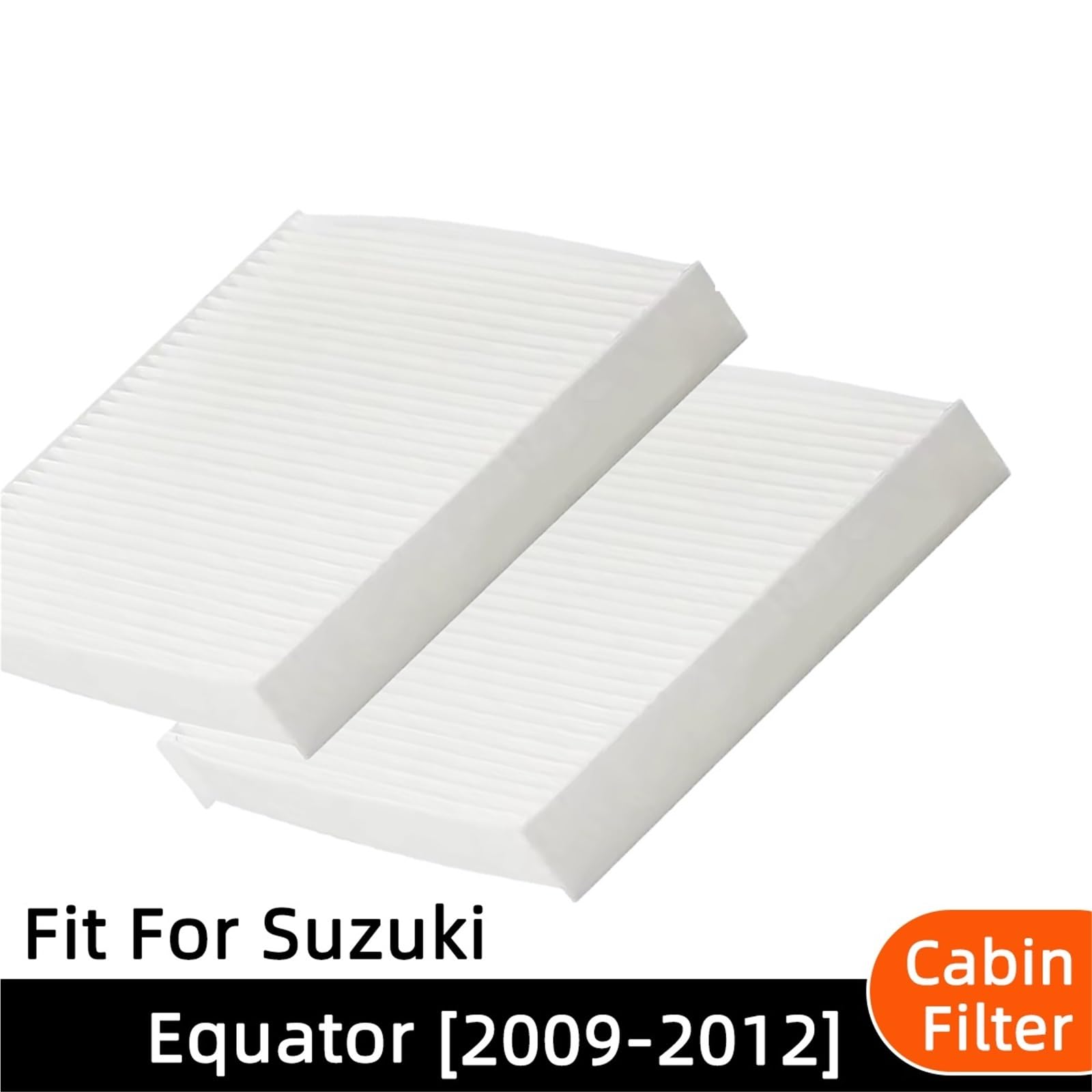 Filtr powietrza samochodu 1/2 ZESTAWU środka do czyszczenia filtra powietrza samochodowego, pasującego do Suzuki Equator 2009-2012 OE CF10553 NN05156 PC1042 LA289 PBC25764 Filtr zamienny(2SET)