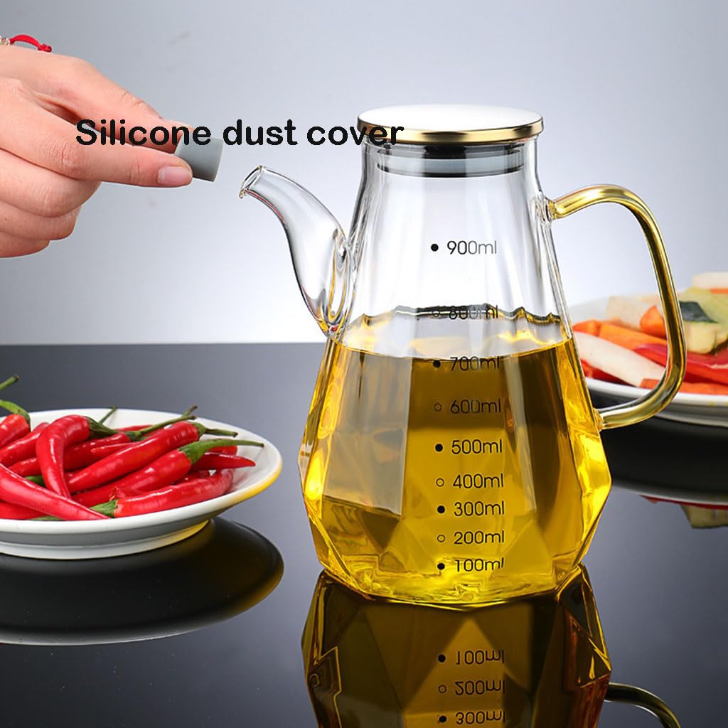 Küche mit Tankflaschen, Ölspender-Sprühflasche aus Glas, 500 ml, 700 ml, 900 ml