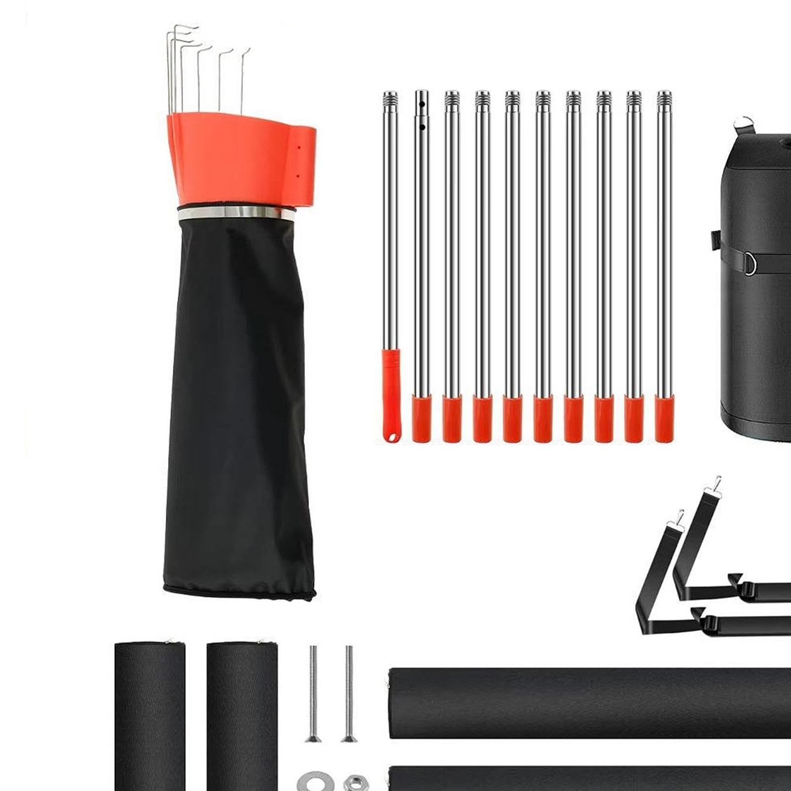 Baoblaze Fruit Picker Pole with Collection Funnel and Bag Adjustable Harvesting Detachable Fruit Catcher for Picking Pear Mango Apples