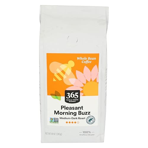365 by Whole Foods Market, Pleasant Morning Buzz Vienna Roast - Café en grano entero - Bolsa, 10 onzas