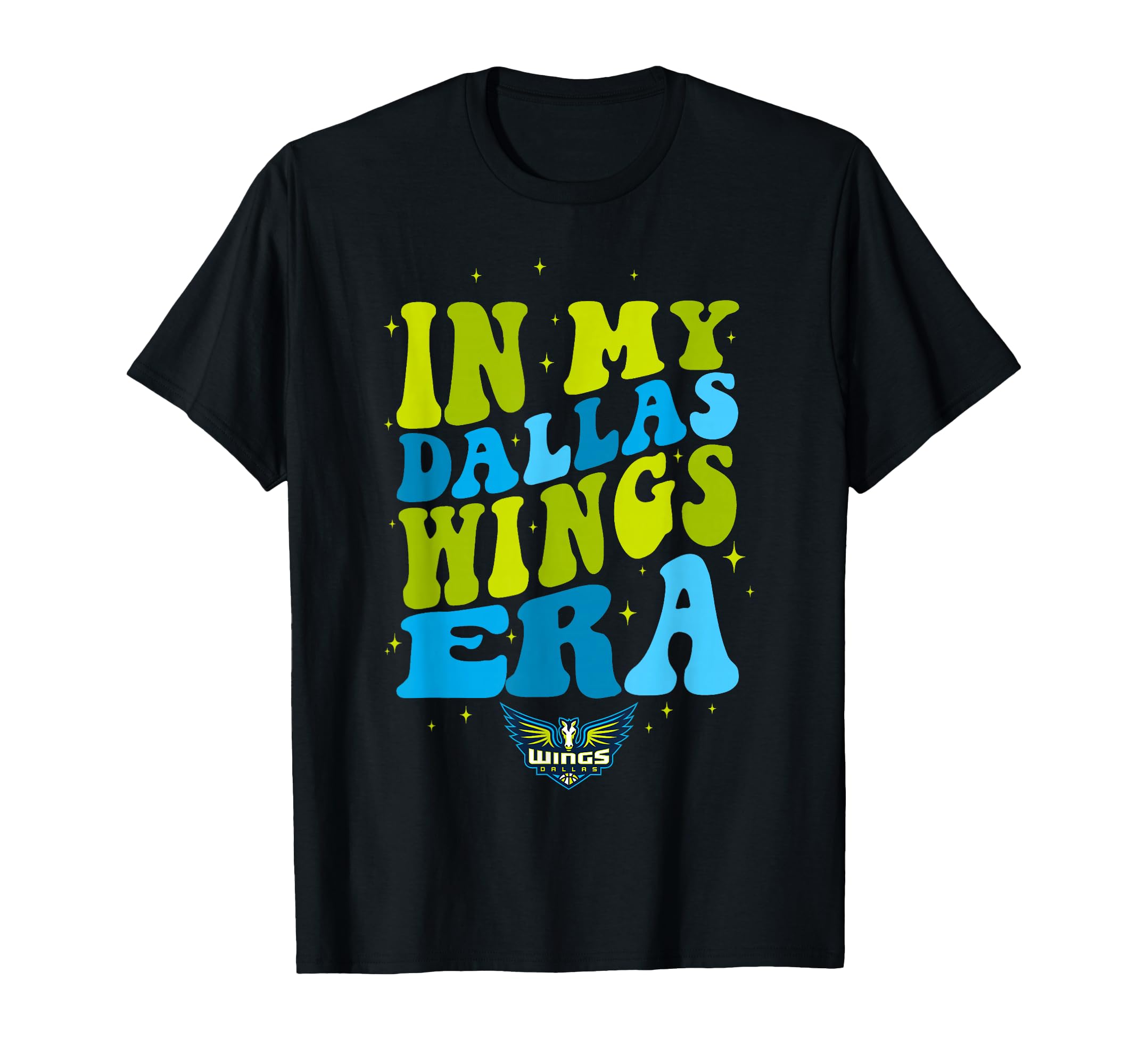 WNBA in My Dallas Wings Era Retro Wave Logo T-Shirt