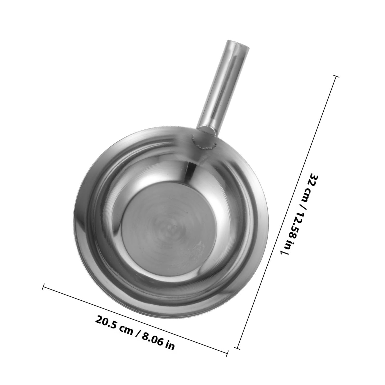 Veemoon Mestolo per Acqua in Acciaio Inossidabile Resistente, Facile da Pulire, per Cucine Domestiche e Mense, Mestolo Grande per Zuppa e Uso Multiplo