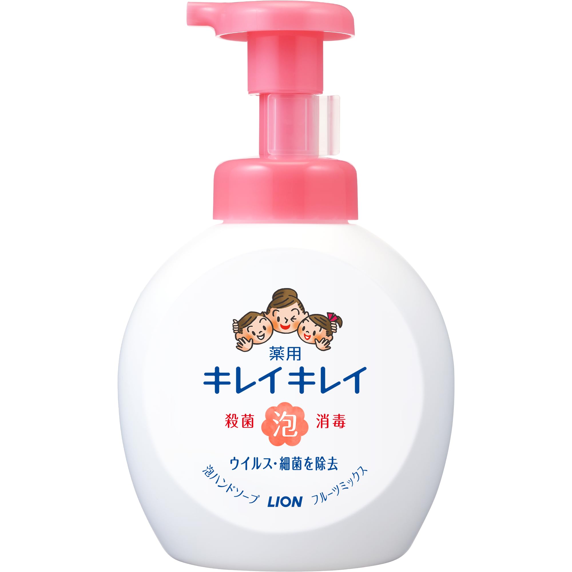 Kirei Kirei Medicated Foaming Hand Soap, Fruit Mix Scent, Large Pump Size 16.9 fl oz (500 ml) (Quasi Drug) 500 mL (x 1)