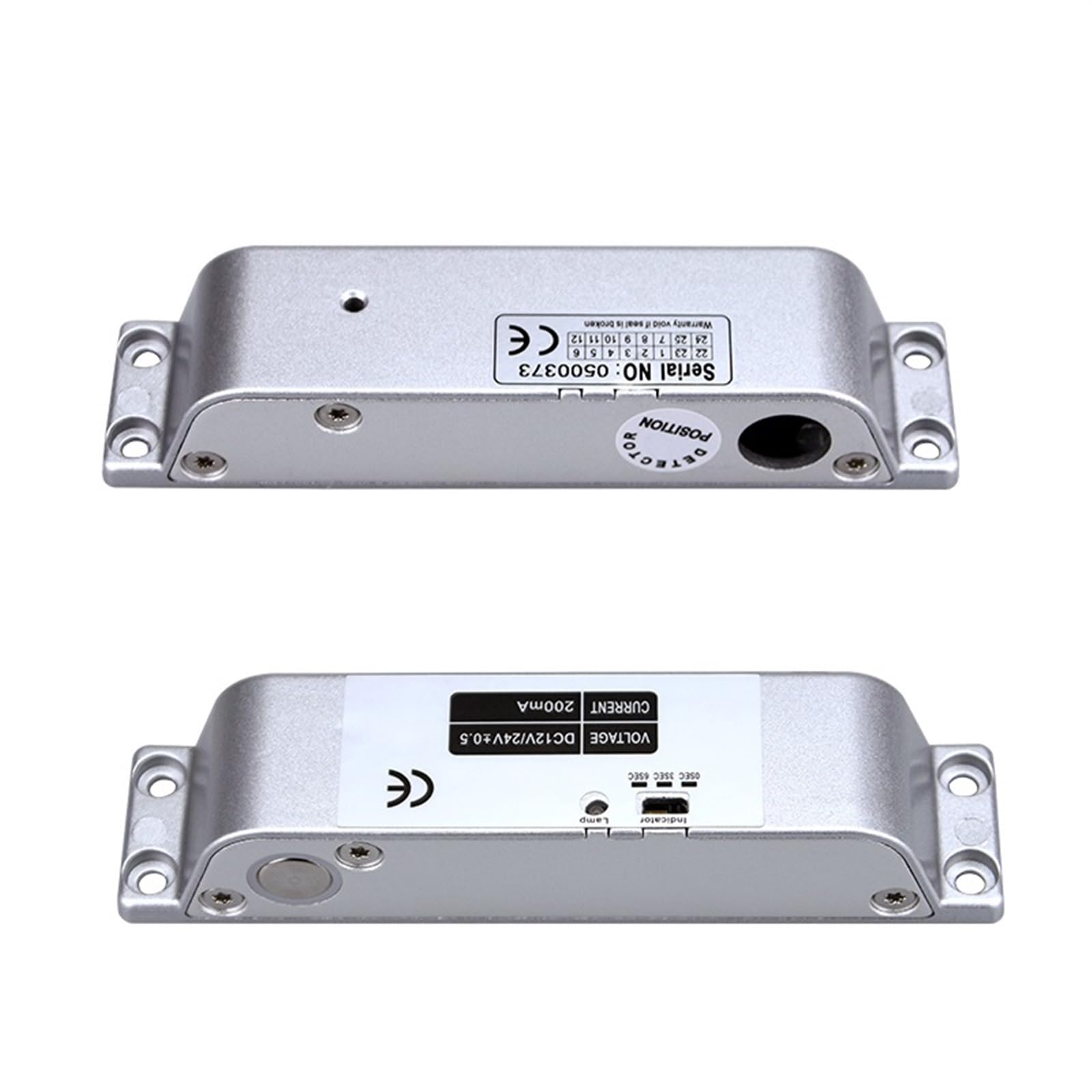 Pestillo eléctrico expuesto de 12V o 24V, puerta madera, hierro, cortafuegos, ajuste retardo, Control acceso, Cerradura para Seguridad Eléctrica