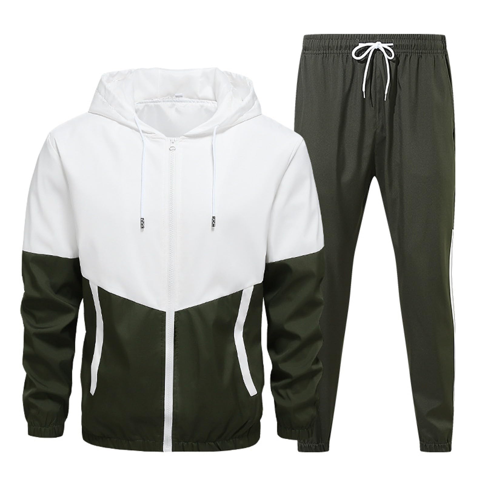Completo Uomo Elegante Tuta Da Jogging Manica Lunga 2 Pezzi Felpa & Pantaloni Da Jogging Tuta Tracksuits Da Uomo Leggera Tute Da Ginnastica Uomo Invernale Tuta Abbigliamento Sportiva Tuta Completa