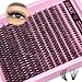 ALICE Cluster Eyelash Extensions 336pcs 50D Lash Clusters DIY Lash Extensions Wispy Faux Mink Eyelash Clusters Mix 8-16mm D-Curly Individual Lashes