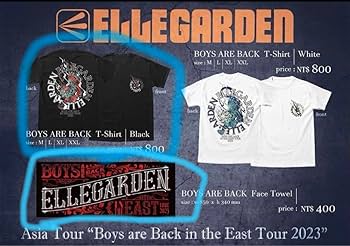 Amazon.co.jp: ELLEGARDEN Tシャツ黒L タオル エルレガーデン