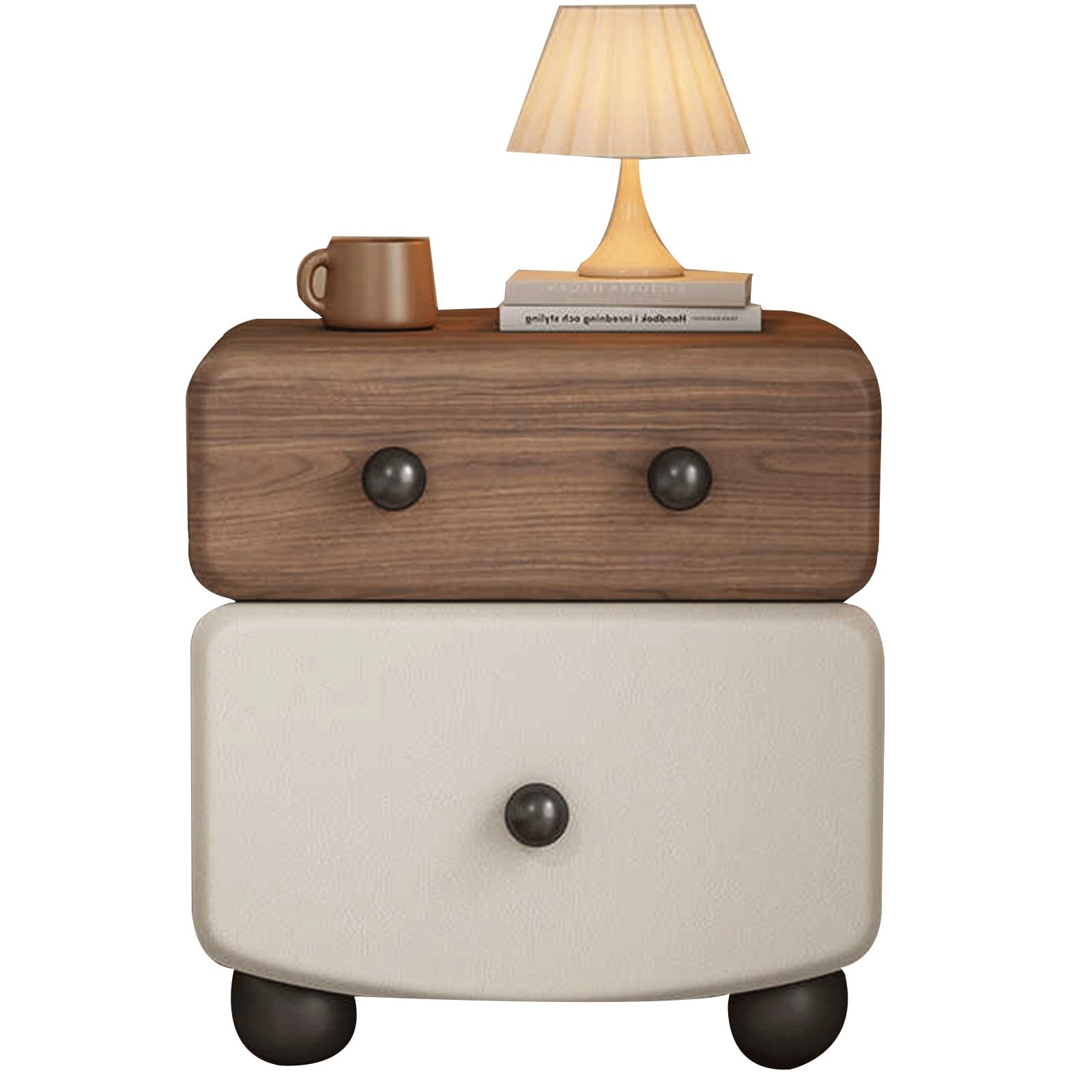 Table de chevet avec veilleuse pour une ambiance cocooning dans la chambre