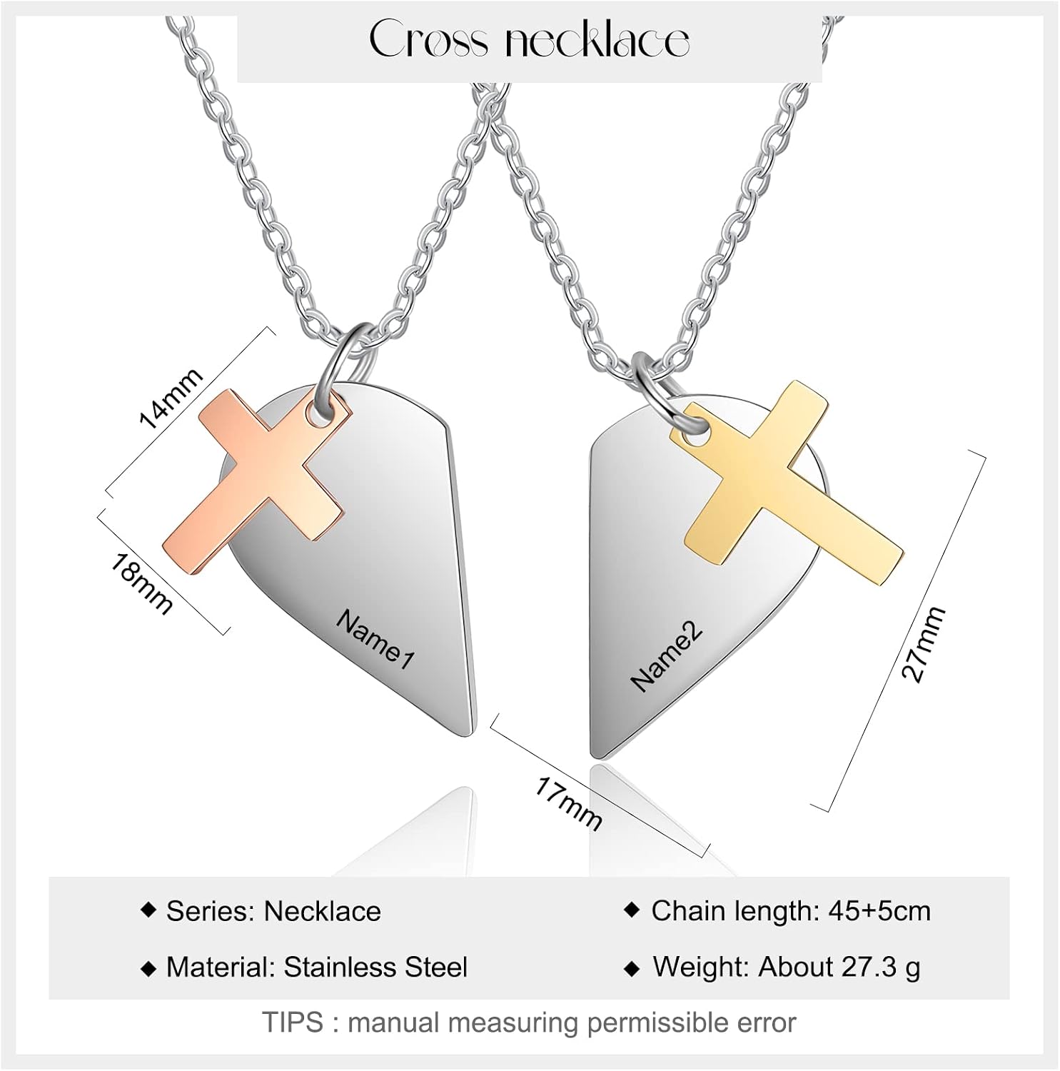 Friend Necklace BBF Personalised Gift 
