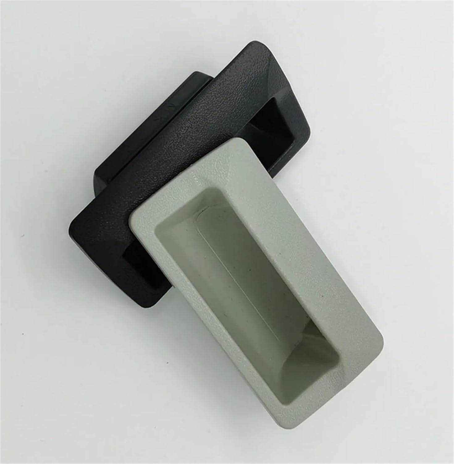 Plastic Handle Clasp Iron Cabinet Door Box Lock Ls102-3 Square Black/White 1Pcs(3)