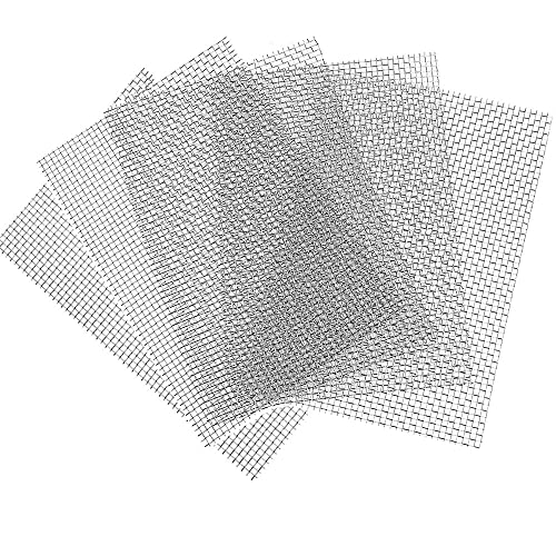 Lot de 5 grilles de fil tissé - Format A4 (30 x 21 cm) - En acier inoxydable 304 - Pour bricolage, aération, filtre, sécurité, fenêtre et jardin, etc Cover