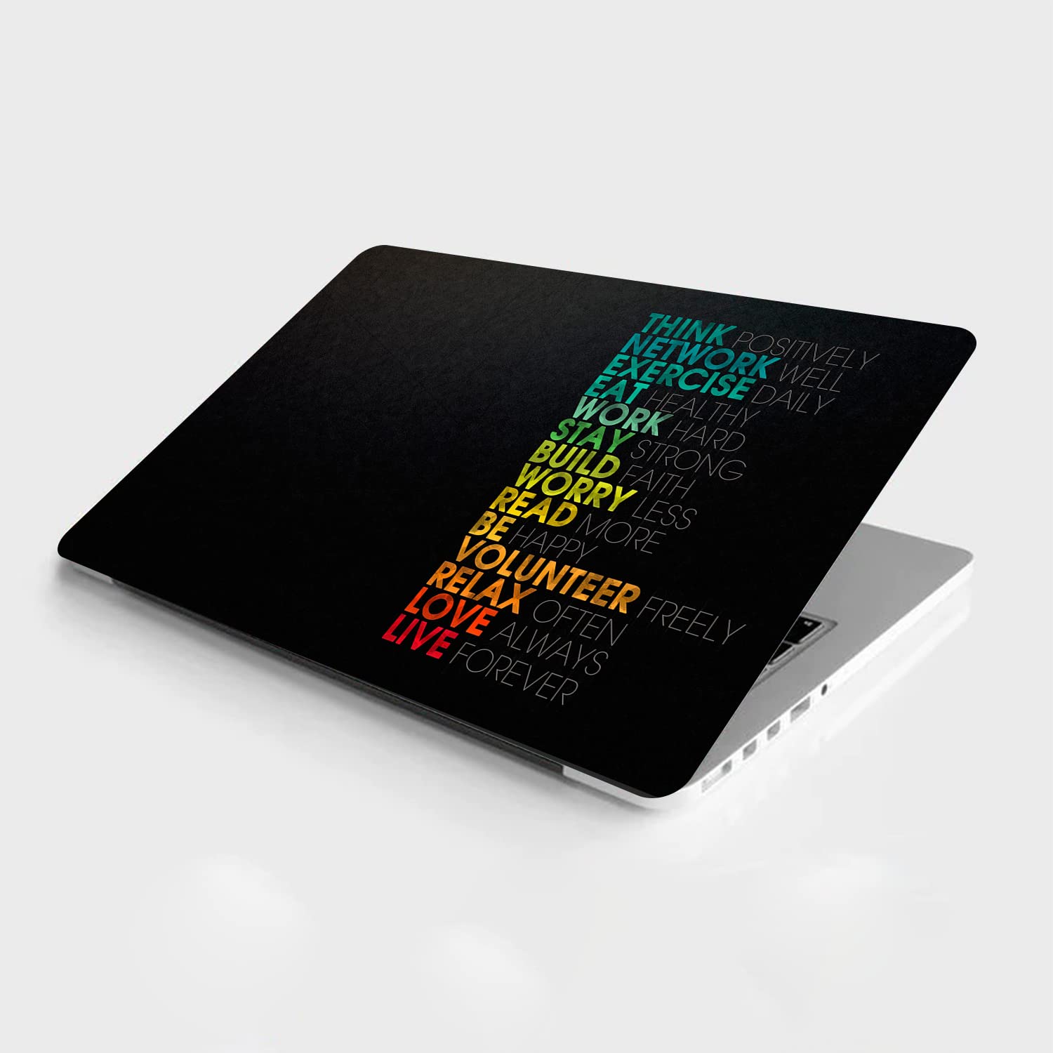 Theskinmantra Think Positively Vinyl Decal/Skin/Sticker with Lamination for Laptop Size of 15.6 inch Scratch Protection & New Look to Your Laptop (B06XRXGQL1) Amazon Price History, Amazon Price Tracker