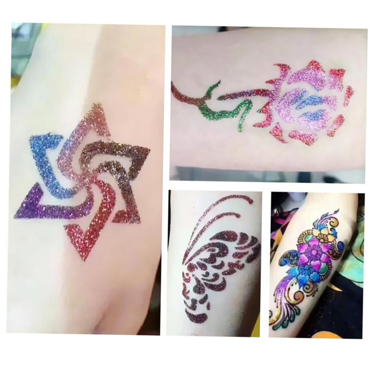 3 Set Glitter Dipinto Del Corpo Light Lumino Scintillio Impermeabile Gala Flash Waterproof Body Brillantini Impermeabili Giocattoli Giocattolo Palla Di Sfiato Colorful 12 Pezzi*3