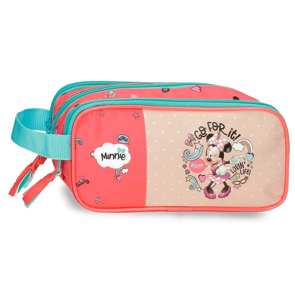 Disney Minnie Lovin Life Estuche Triple Multicolor 22x10x9 cms Microfibra
